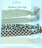 Set 5 elastice nuante bej