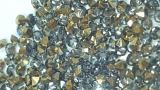 100 buc stras tip diamant argintiu/auriu