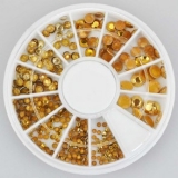 Disc strasuri auriu