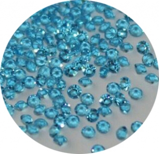 100 buc stras tip diamant albastru deschis 