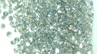 100 buc stras tip diamant argintiu